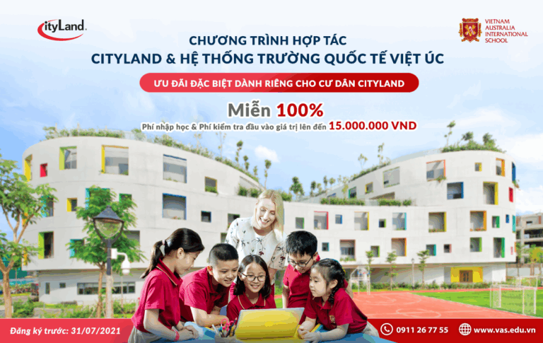 CITYLAND GROUP HỢP TÁC VỚI VAS TRIỂN KHAI CHƯƠNG TRÌNH ƯU ĐÃI HỌC PHÍ DÀNH CHO CƯ DÂN CÁC KHU DÂN CƯ CITYLAND