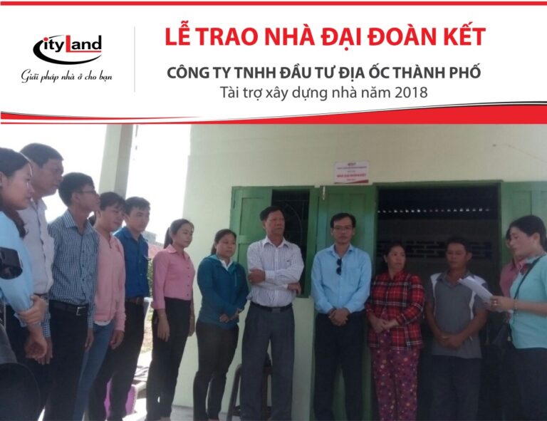 CITYLAND GROUP ỦNG HỘ HƠN NỬA TỶ ĐỒNG XÂY NHÀ TÌNH NGHĨA